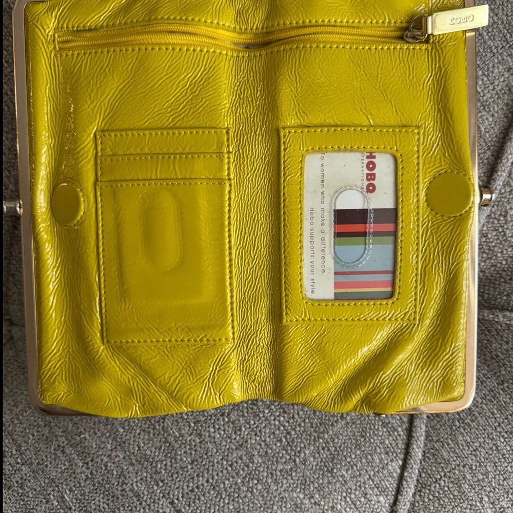 HOBO Mustard Yellow Wallet